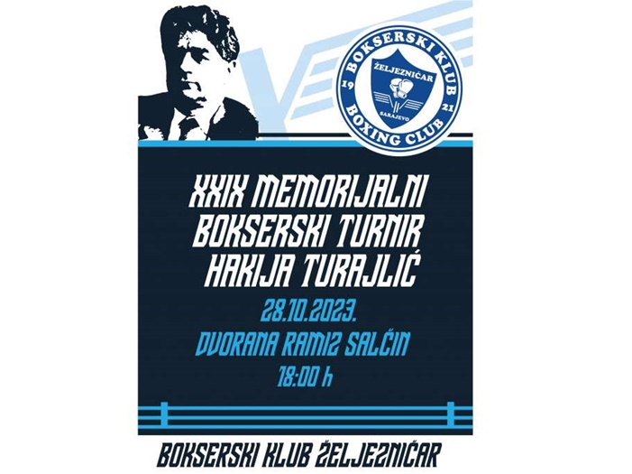 Memorijalni bokserski turnir 'Hakija Turajlić' 28. oktobra