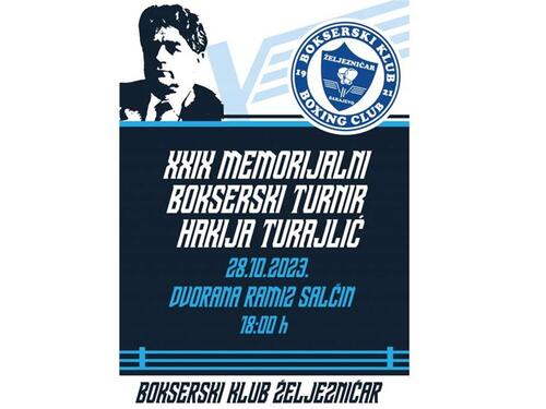 Memorijalni bokserski turnir 'Hakija Turajlić' 28. oktobra