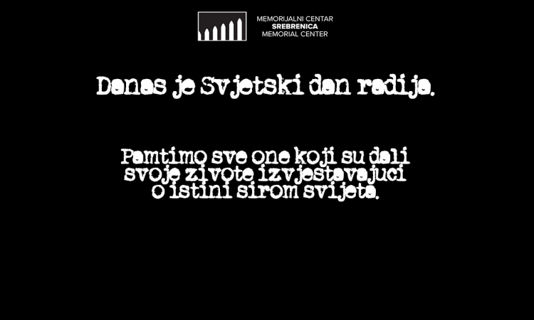 Memorijalni centar Srebrenica: Radio je bio ključni glas pred nadolazeći genocid