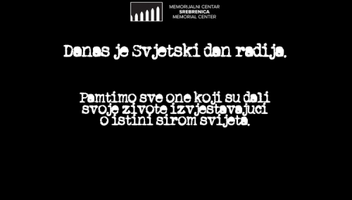 Memorijalni centar Srebrenica: Radio je bio ključni glas pred nadolazeći genocid