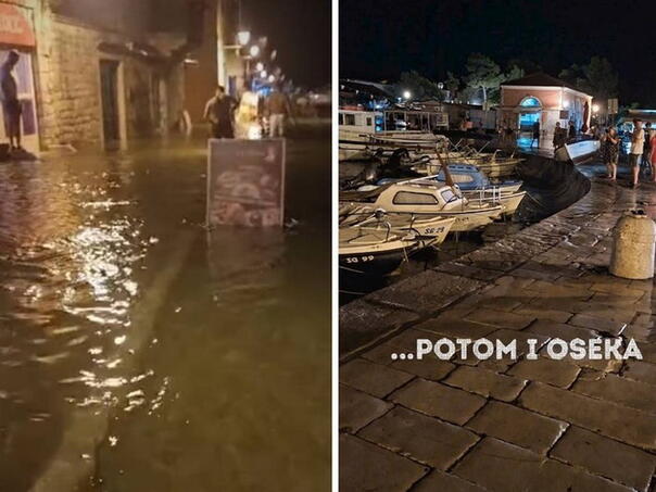 Meteocunami na Hvaru: Turisti bježali, brodovi dirali samo dno
