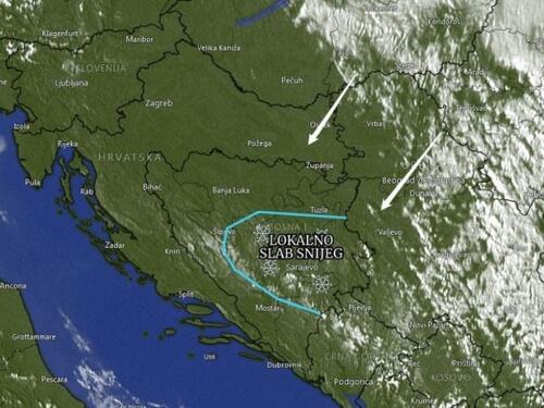 Meteorolozi najavili promjenu vremena: Evo gdje će padati snijeg