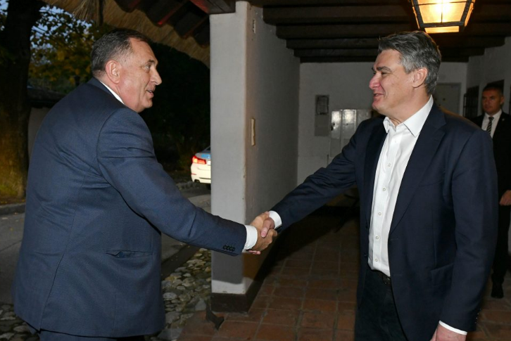 Milanović i Dodik se sastali na Hvaru