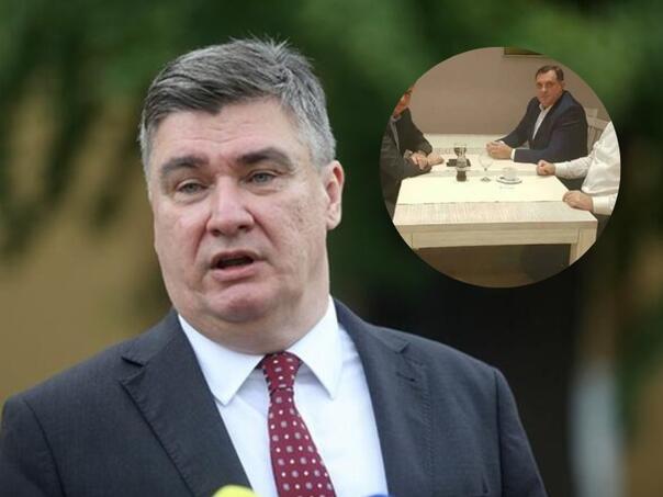 Milanović objavio fotografiju Dodika, Čovića i Plenkovića: Spomenuo i Banja Luku...