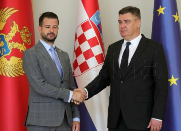 Milatović želi ubrzanje evropskog puta Crne Gore, Milanović mu dao podršku