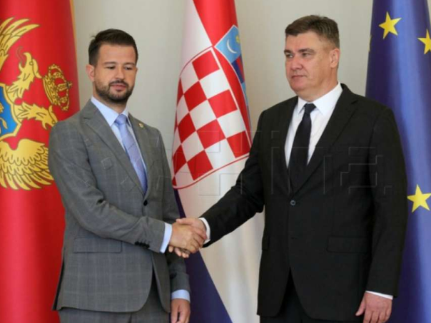 Milatović želi ubrzanje evropskog puta Crne Gore, Milanović mu dao podršku