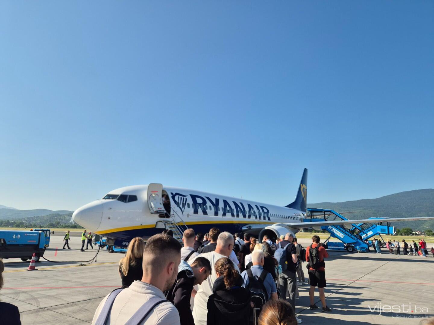 Milioniti putnik na aerodromu Sarajevo mjesec ranije nego lani