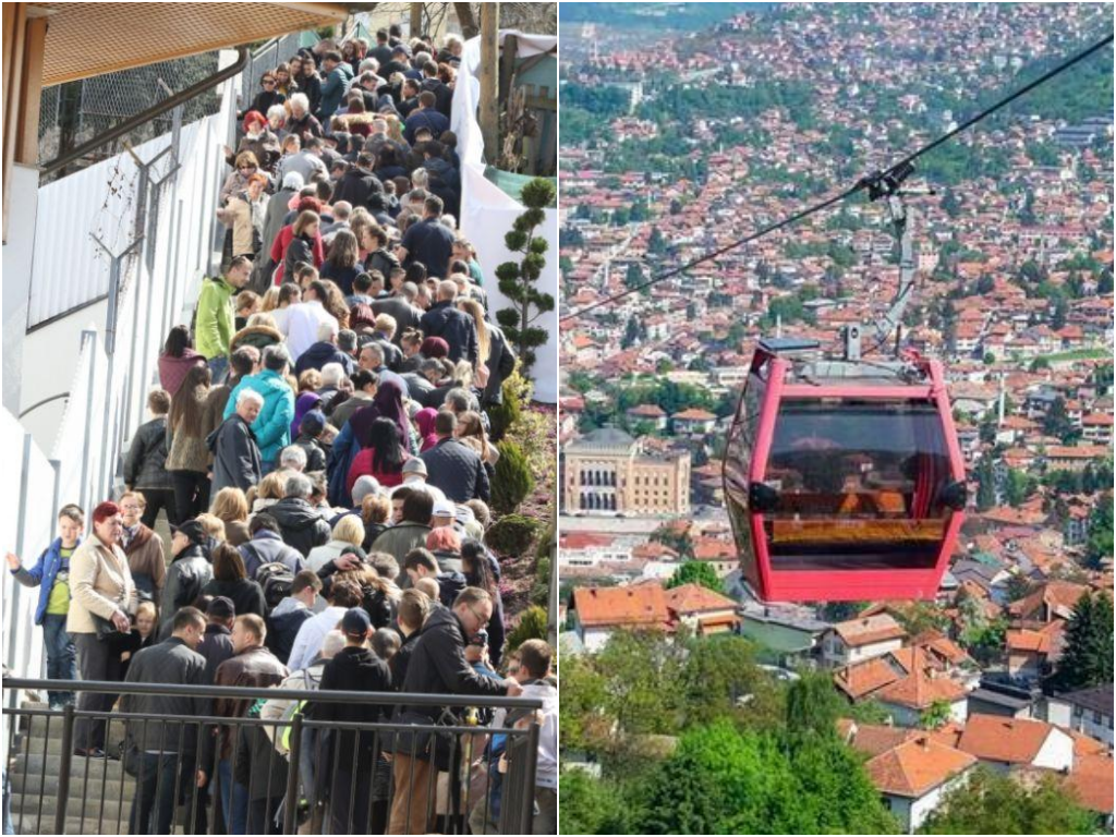 Milionski prihodi, jedna kasa: Nesnosne gužve na Trebevićkoj žičari