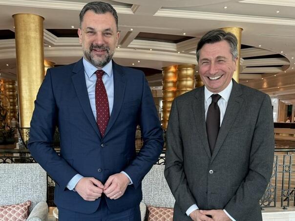 Ministar Konaković sa bivšim predsjednikom Slovenije Borutom Pahorom