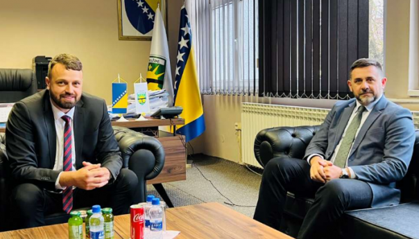 Ministar Ramić i gradonačelnik Imamović razgovarali o započetim projektima u Goraždu