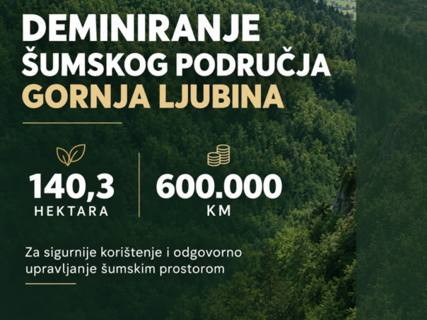 Ministarstvo privrede KS osiguralo 600.000 KM za deminiranje 140,3 hektara šume
