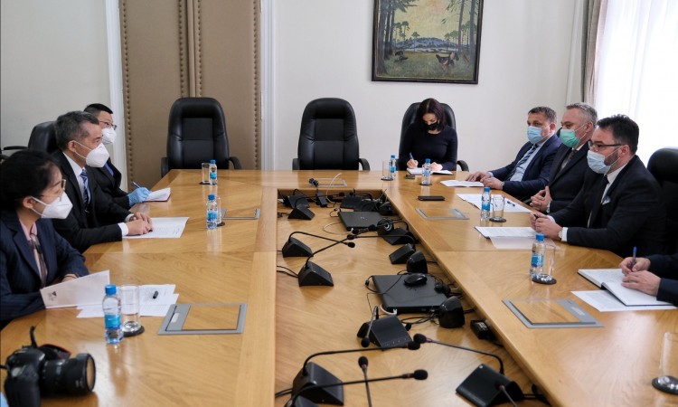 Ministri Košarac, Pašalić i Dedić s kineskim ambasadorom Đi Pingom