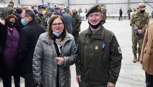 Ministrica Ankica Gudeljević na svečanosti u EUFOR-u