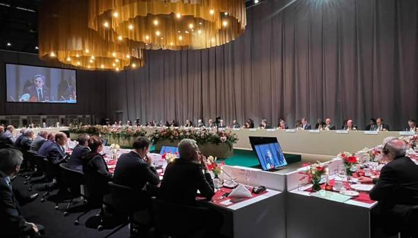 Ministrica Turković sa Blinkenom u Stockholmu