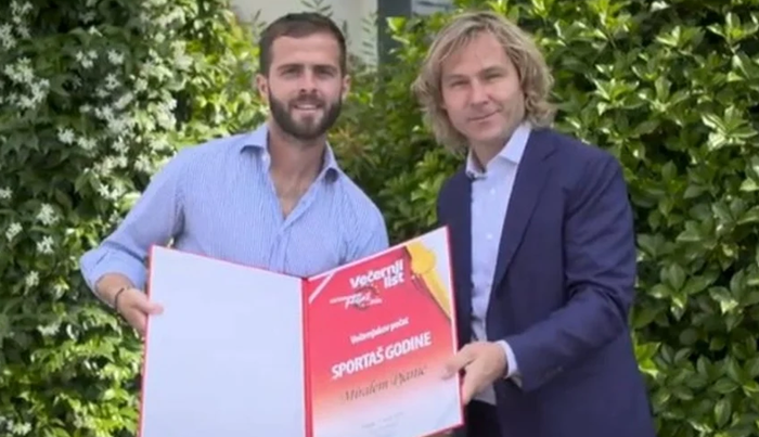 Miralem Pjanić dobitnik "Večernjakovog pečata" za najboljeg sportistu