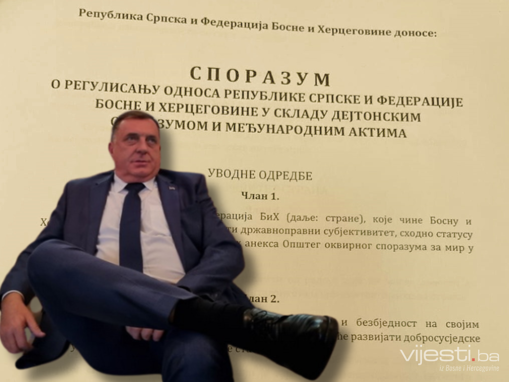 'Mirno razdruživanje': 'Teritorija 49% RS i 51% FBiH se razgraničava na osnovu međuentitetske linije'