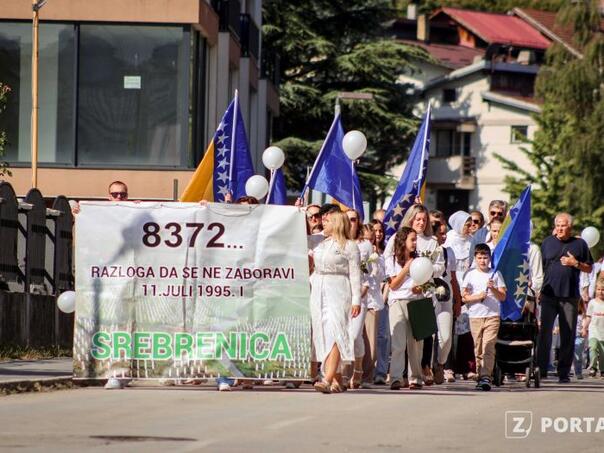 Mirnom šetnjom u Zavidovićima odata počast žrtvama genocida
