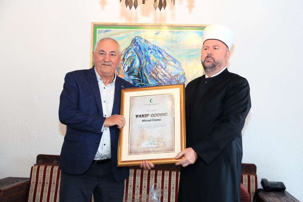 Mirsad Čizmo "Vakif godine" Muftiluka zeničkog za 2024.