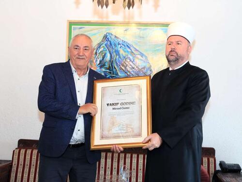 Mirsad Čizmo "Vakif godine" Muftiluka zeničkog za 2024.