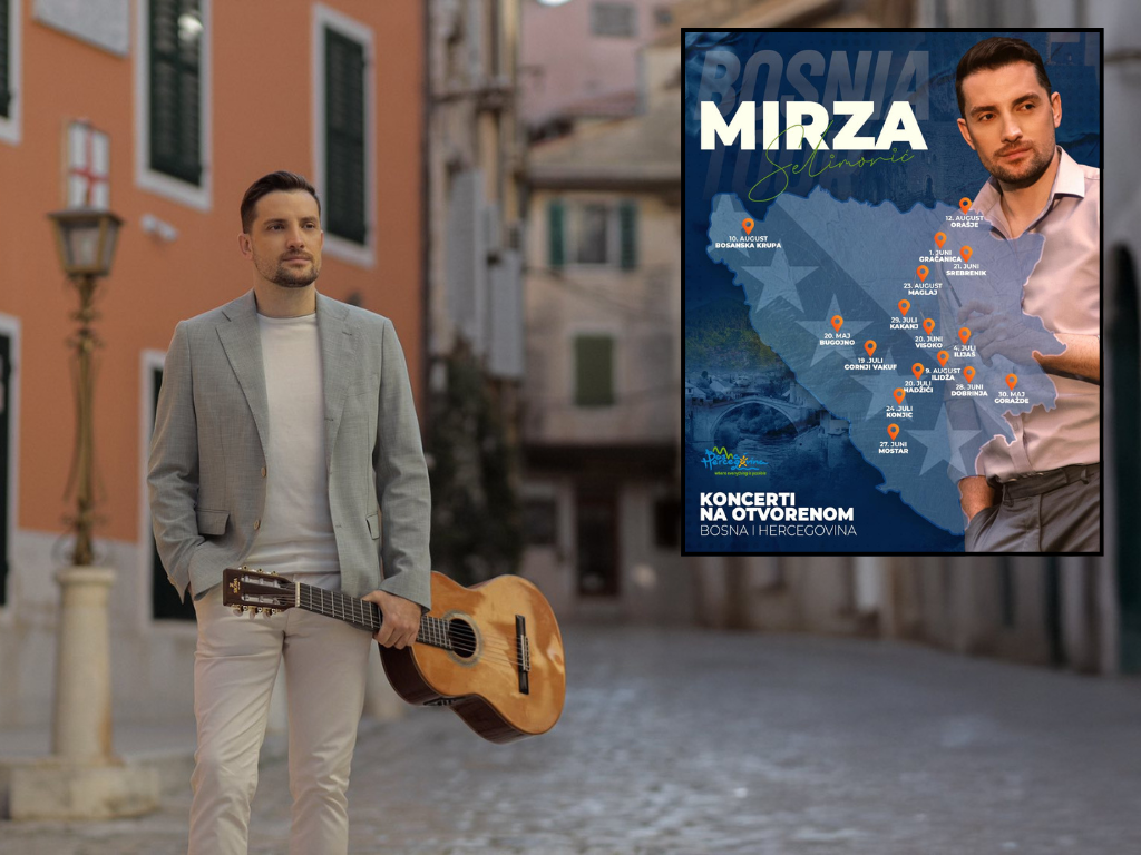 Mirza Selimović najavio čak 16 koncerata na trgovima širom BiH 