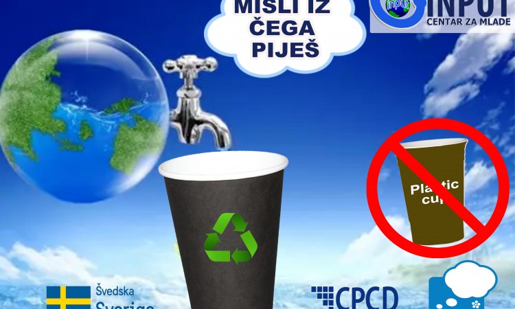 Misli iz čega piješ, umjesto plastičnih papirne čaše