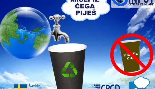 Misli iz čega piješ, umjesto plastičnih papirne čaše