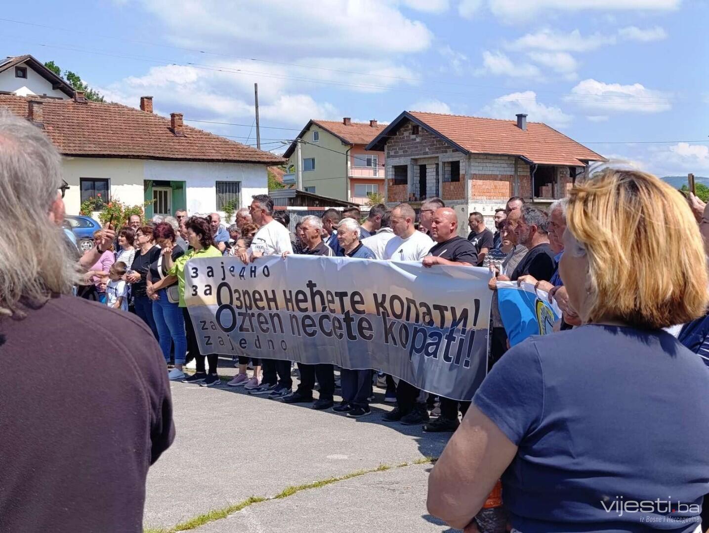 Mještani blokirali geološka istraživanja: Ozren nećete kopati! 