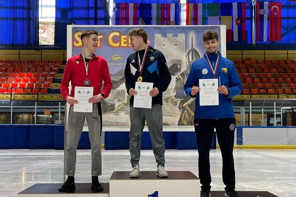 Mladi bh. klizač briljira u Celju, osvojio bronzu i oborio lični rekord