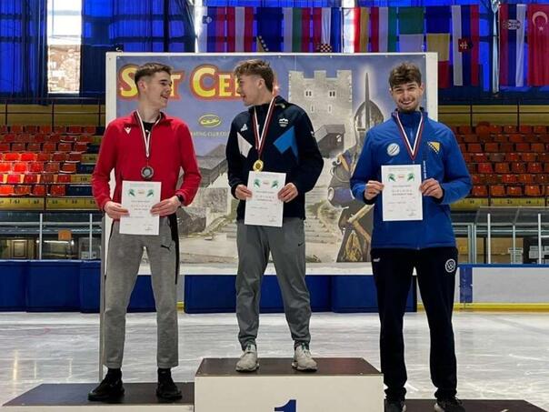 Mladi bh. klizač briljira u Celju, osvojio bronzu i oborio lični rekord