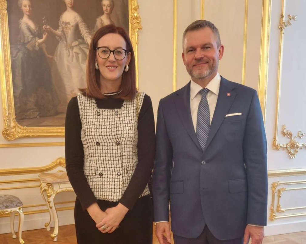 Mlinarević s predsjednikom Slovačke o jačanju saradnje i podršci EU putu BiH