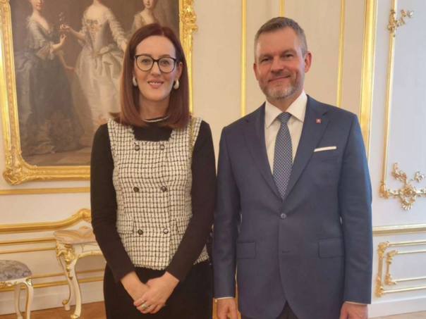 Mlinarević s predsjednikom Slovačke o jačanju saradnje i podršci EU putu BiH