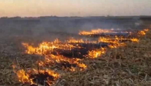 Modriča: Palio nisko rastinje na parceli, vatra mu zahvatila nogu