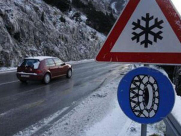 Mokar kolovoz, povećana opasnost od odrona, oprez zbog poledice