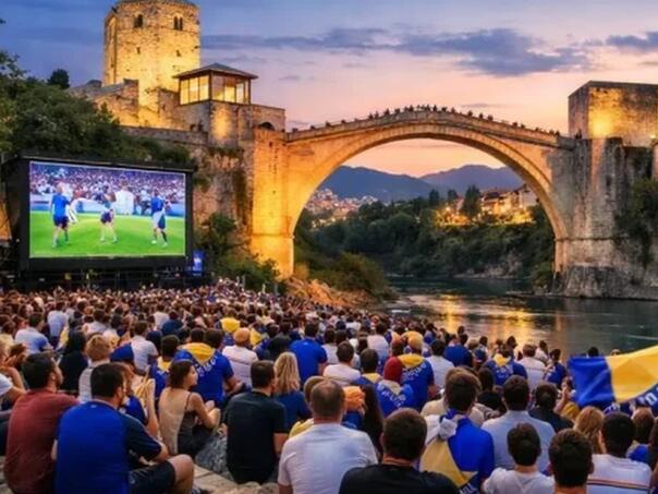 Mostar organizuje veliku fan zonu za gledanje utakmica BiH na SP