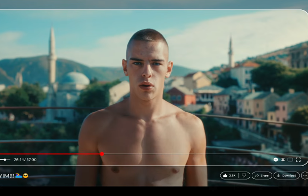 Mostarac Emel Tiro i Stari most u reklami poznate aviokompanije AJet   