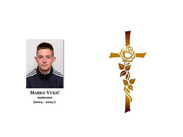 Mostarska škola se emotivnom porukom oprostila od poginulog mladića iz Stoca