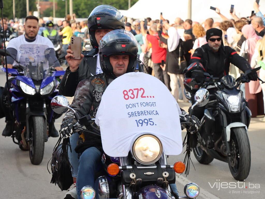 Motomaratonci stigli u Potočare - konačna destinacije simbolične rute