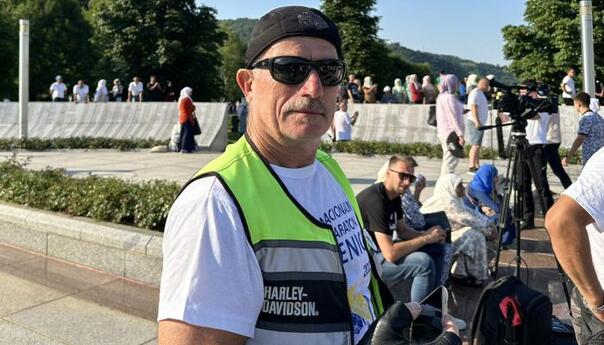 Motorista iz Ljubljane: Imam 70 godina i dolazit ću u Srebrenicu dok god mogu