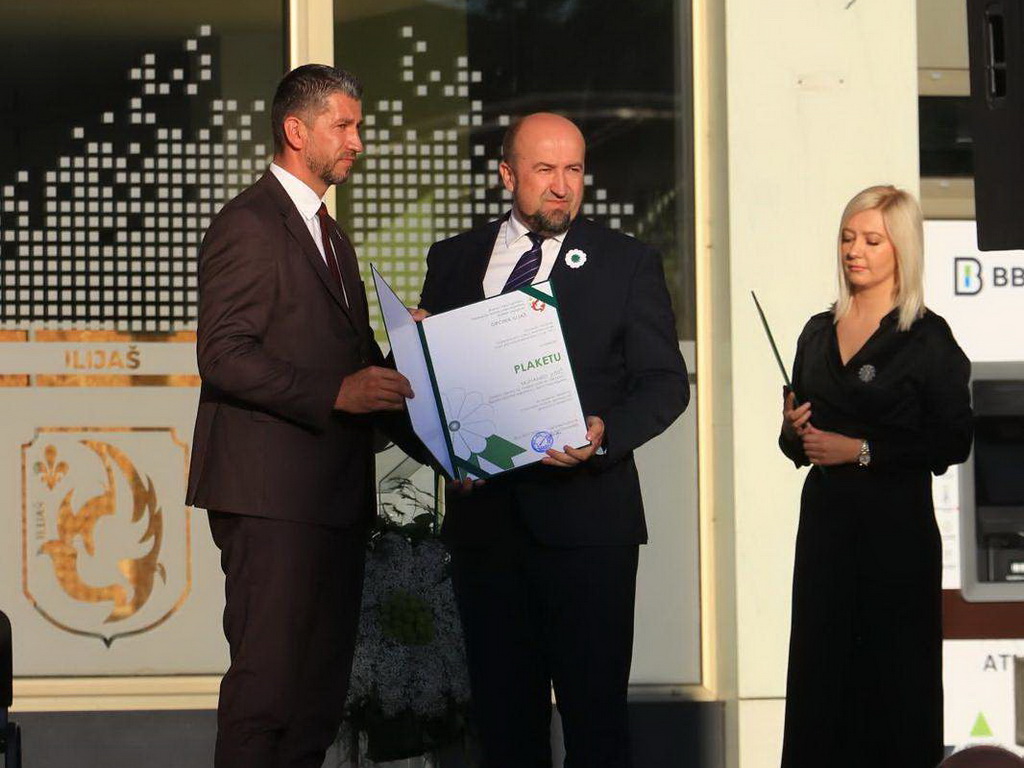 Muhamed Jusić dobitnik plakete Općine Ilijaš za doprinos kulturi sjećanja