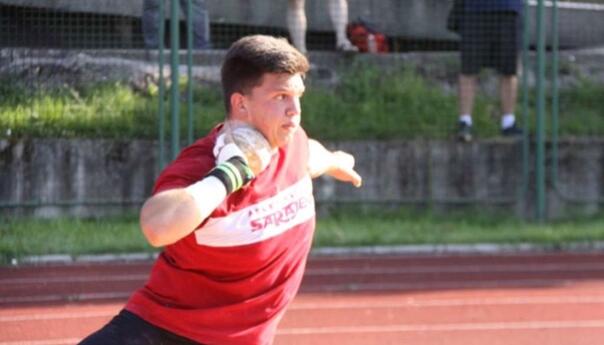 Muharemović s novim ličnim rekordom u bacanju kugle peti na EP-u do 20 godina