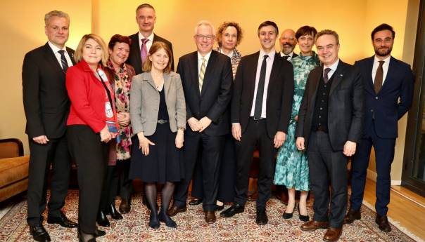 Murphy sa šefovima stalnih misija Francuske, Njemačke, Italije, V. Britanije i OSCE-a