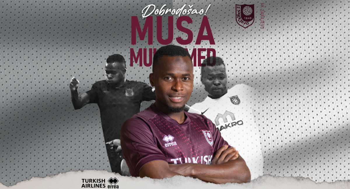 Musa Muhammed u bordo dresu