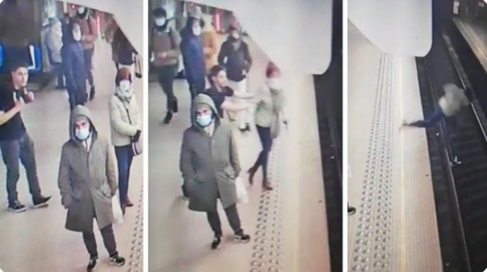 Muškarac gurnuo ženu na šine u trenutku nailaska voza