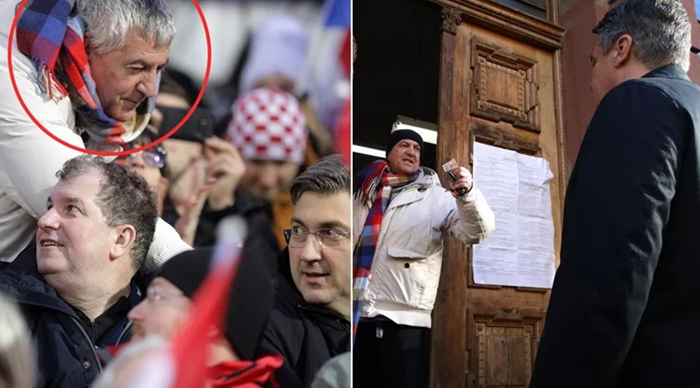 Muškarac koji je napao Milanovića, dan prije sjedio iza Plenkovića