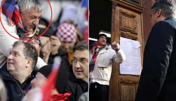 Muškarac koji je napao Milanovića, dan prije sjedio iza Plenkovića