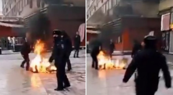 Muškarac se zapalio u centru Moskve