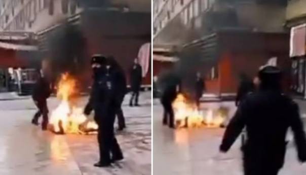 Muškarac se zapalio u centru Moskve