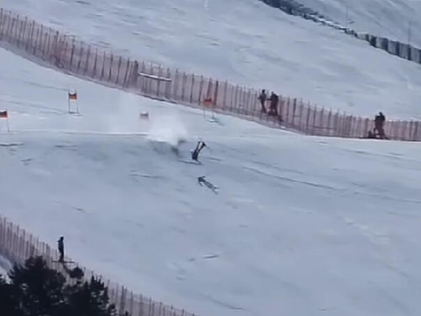 Muzaferija objavila snimak svog teškog pada na stazi