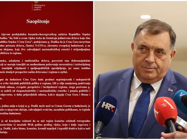 MVP Crne Gore: Vrijeme je da se regija riješi politika poput Dodikove