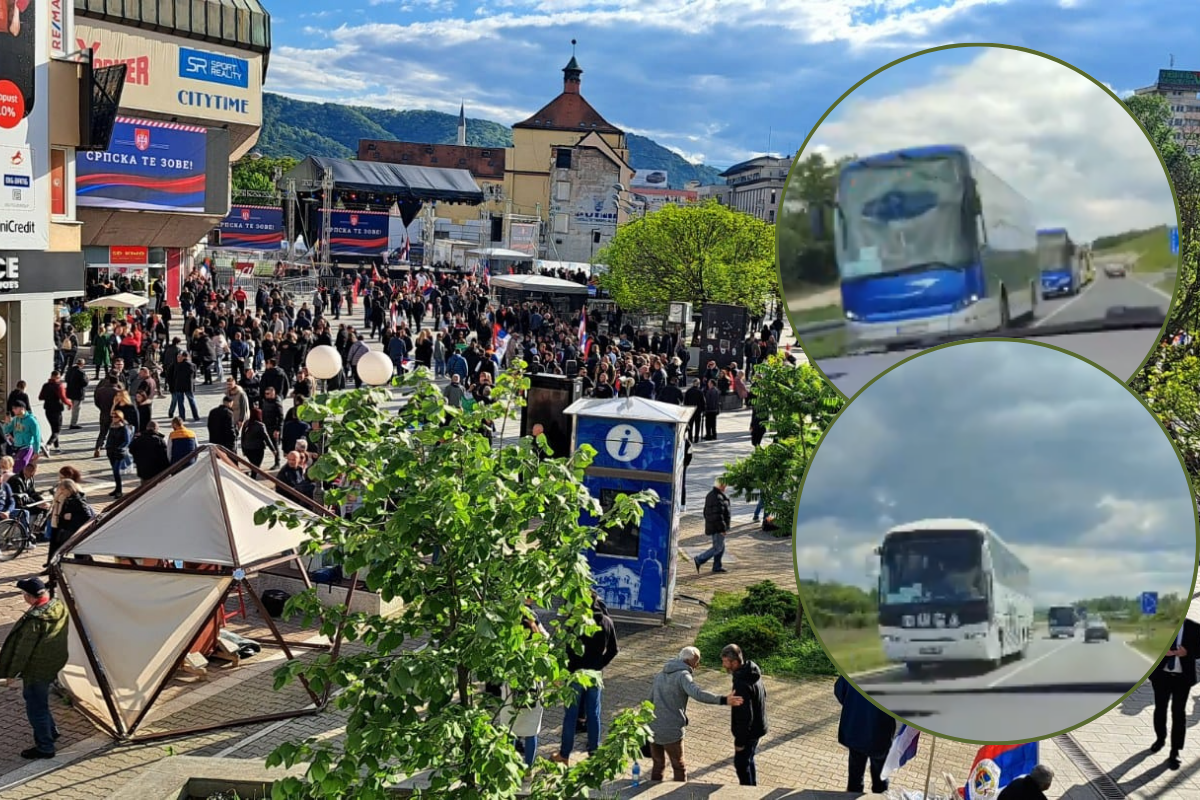 Na Dodikov miting u Banjaluci stižu autobusi i iz Srbije